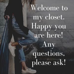 Thanks for being here! Welcome to my closet. ❤️